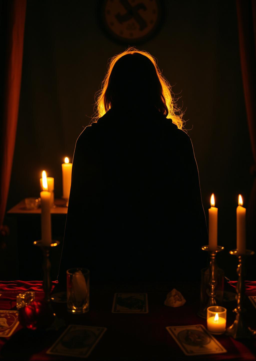 Espiritualista Helena em ambiente ritualístico